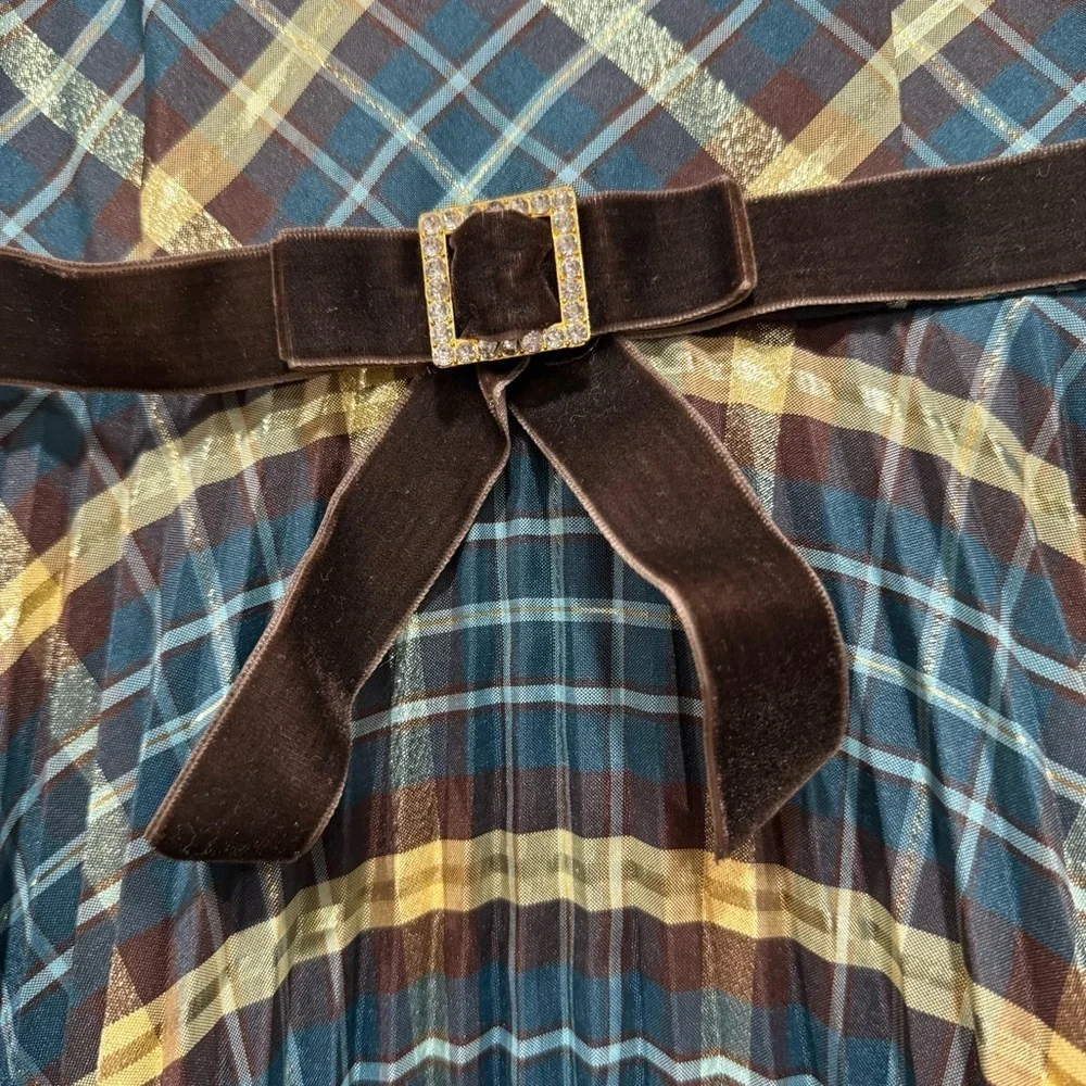 Bonnie Jean Girls Plaid Holiday Dress – Size 6